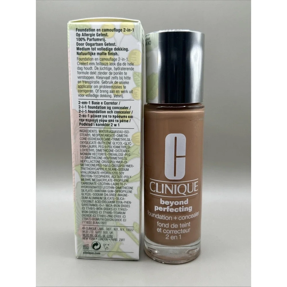 Clinique Beyond Perfecting Foundation+Concealer CN 74 Beige 1oz/30 NEW